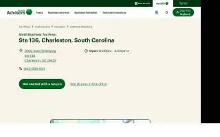 Block Advisors of Charleston website