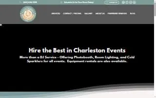 Elite Events Charleston website