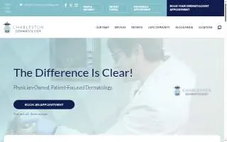 Charleston Dermatology (West Ashley Mohs Surgery Center) website