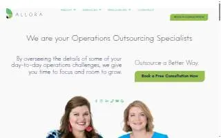 Allora Solutions Group, LLC. website