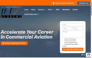 Jet 7 Academy Flight School Charleston website