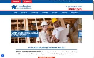 Charleston Shelving and Mirror website