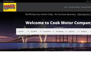 Cook Motor Company website