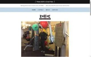 Evolve Fitness Studio website