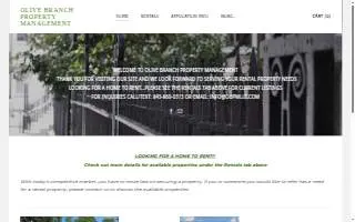Olive Branch Property Management website