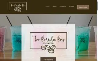 The Barista Boss Beverage Co. website