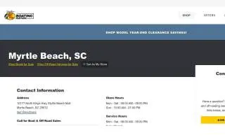 Bass Pro Shops/Cabela’s Boating Center of Myrtle Beach website