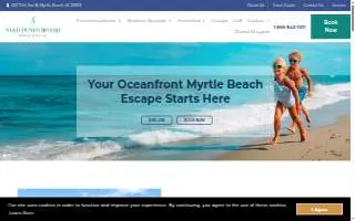 Sand Dunes Resort - Oceanfront Myrtle Beach Lodging website