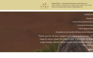 Sage Wellness website