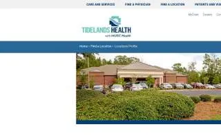 Tidelands Health Oncology at Myrtle Beach website
