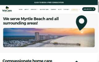 Grand Strand Comfort Care website