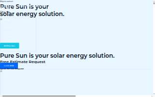 Pure Sun - Solar Solutions website