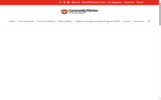 Community Kitchen Inc website