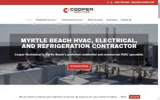 Cooper Mechanical Services website