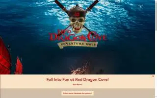Red Dragon Cove Adventure Golf website