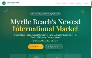 Noor International Market website