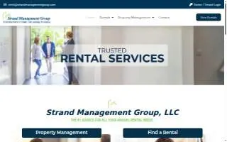 Lease Myrtle Beach by Strand Management Group website