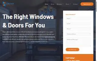 Dawson Windows and Doors website