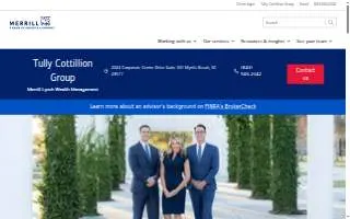 Merrill Lynch Financial Advisor Christian E Tully website