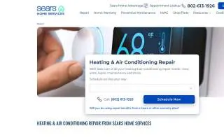 Sears Heating and Air Conditioning of Myrtle Beach website