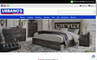 Urbanos Furniture Myrtle Beach website