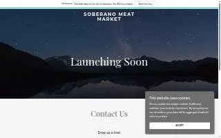 Soberano Meat Market website