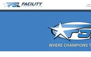 Facility Sports Lab website