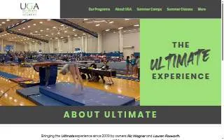 Ultimate Gymnastics Academy website