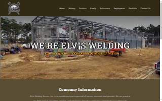Elvis Welding Service Inc website