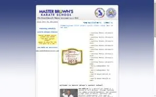 Master Brown's Karate School of Myrtle Beach website
