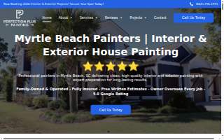 Perfection Plus Painting website