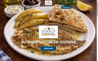 Simply Greek website