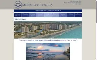 Mullins Law Firm PA website