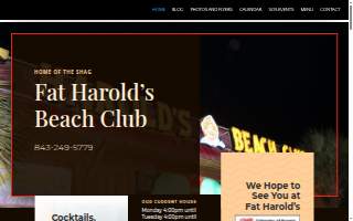 Fat Harold's Beach Club website