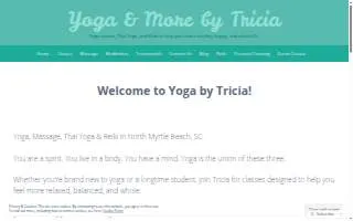 Yoga by Tricia website