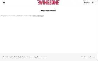 Wing Zone website