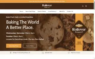 Rollover Bakery website