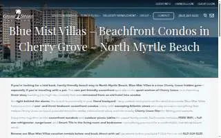 Blue Mist Villas website