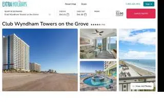 Club Wyndham Towers on the Grove website