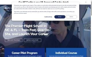 Blue Line Aviation website