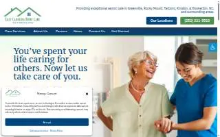 East Carolina Home Care Greenville NC website