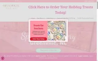 Open House Baking website