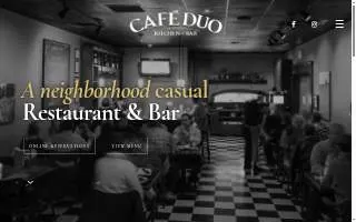 Cafe Duo Restaurant Greenville NC website