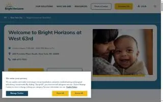 Bright Horizons at West 63rd website
