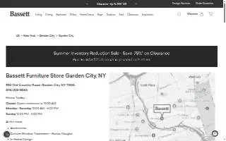 Bassett Furniture of Garden City website