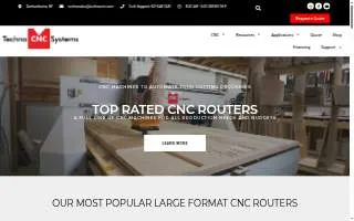 Techno CNC Systems, LLC. website