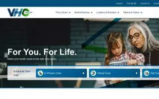 VHC Health Cardiology - Tysons website