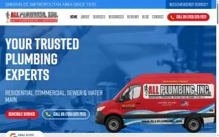 All Plumbing Inc website
