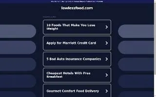 Lawless Food of Bridgewater website