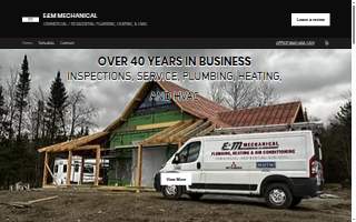 E & M Mechanical Inc of Burlington website